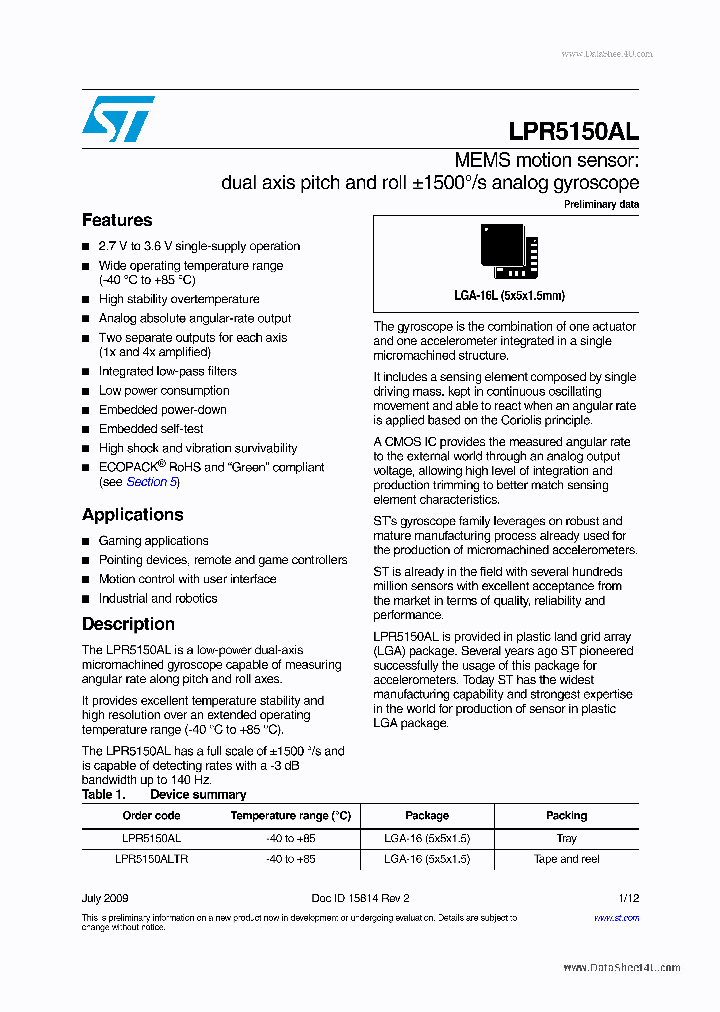 LPR5150AL_1579758.PDF Datasheet