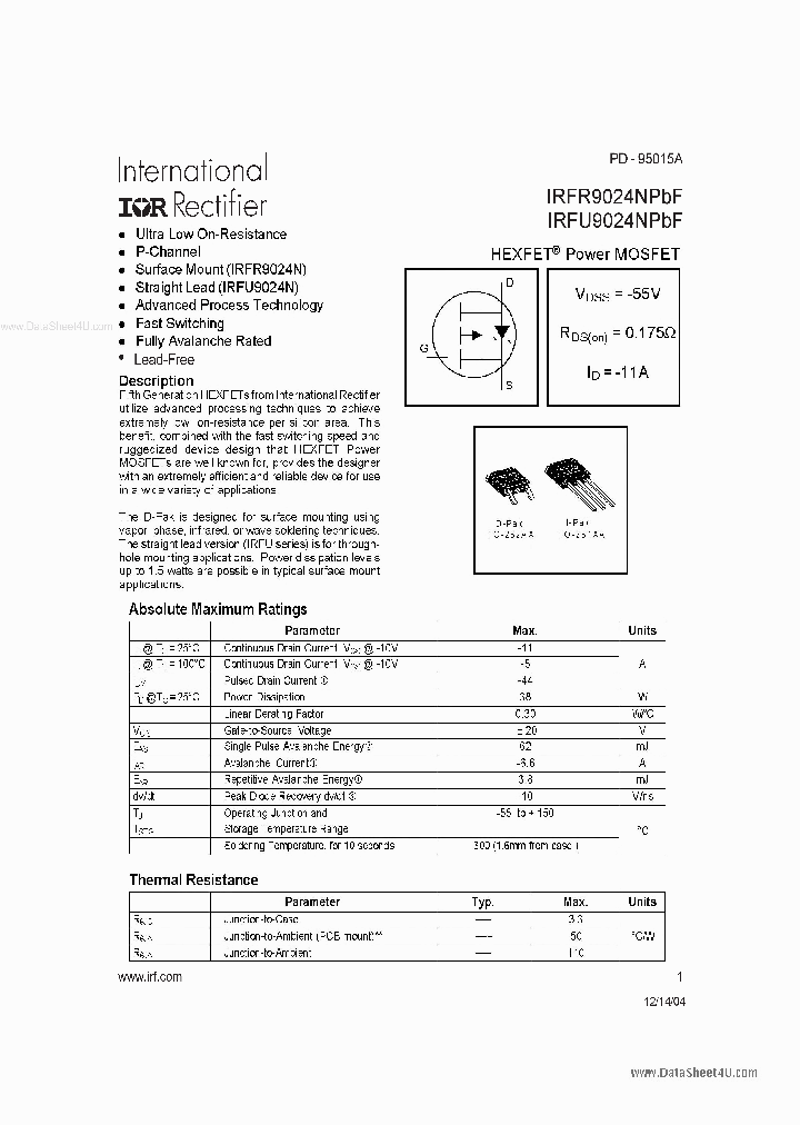 FU9024NPBF_1576485.PDF Datasheet Download --- IC-ON-LINE
