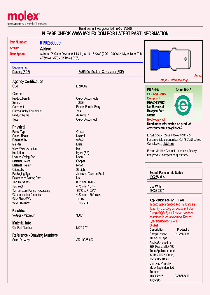 0190250009_1596370.PDF Datasheet