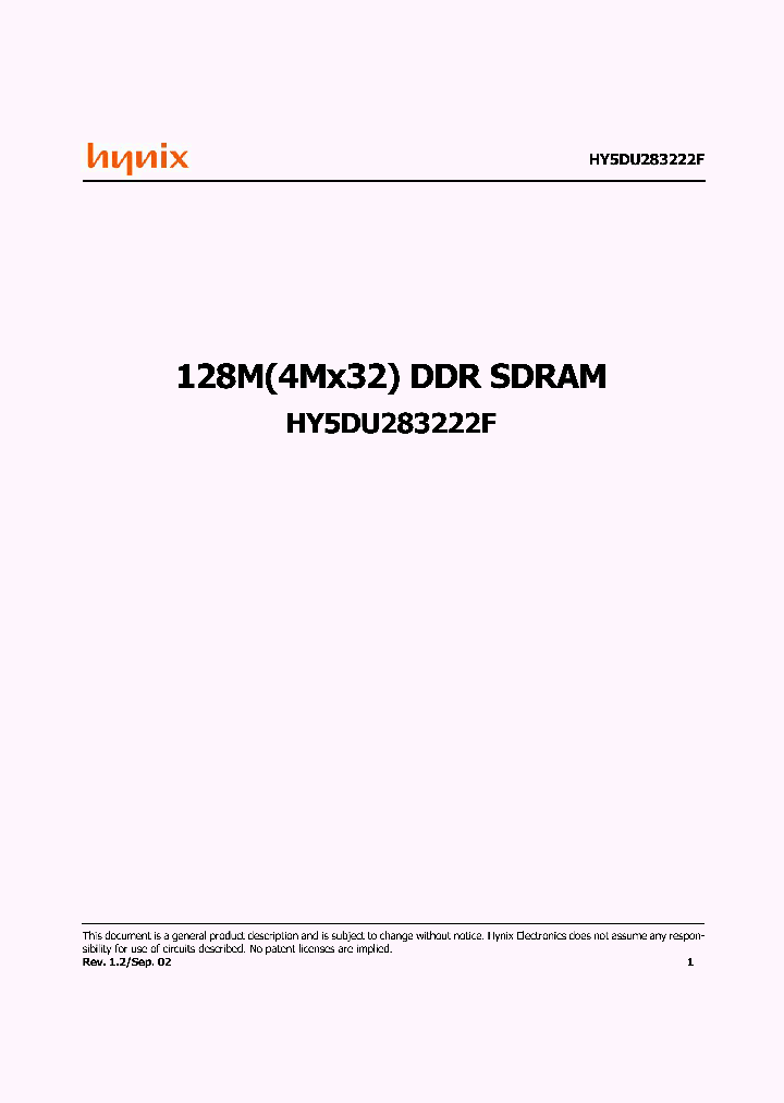 HY5DU283222F_930659.PDF Datasheet