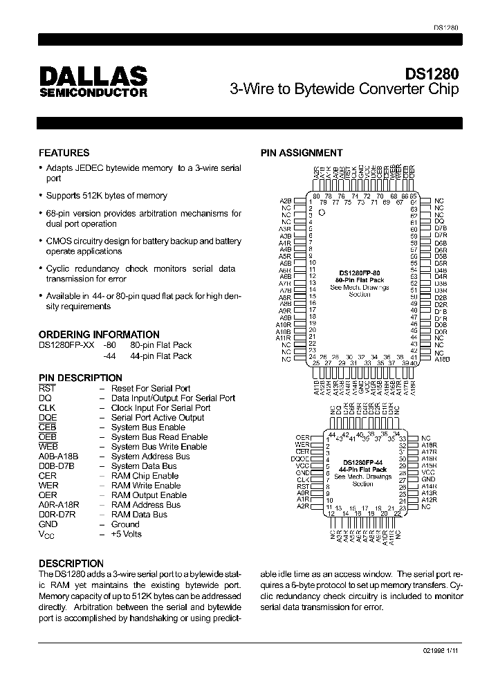 DS1280_932633.PDF Datasheet