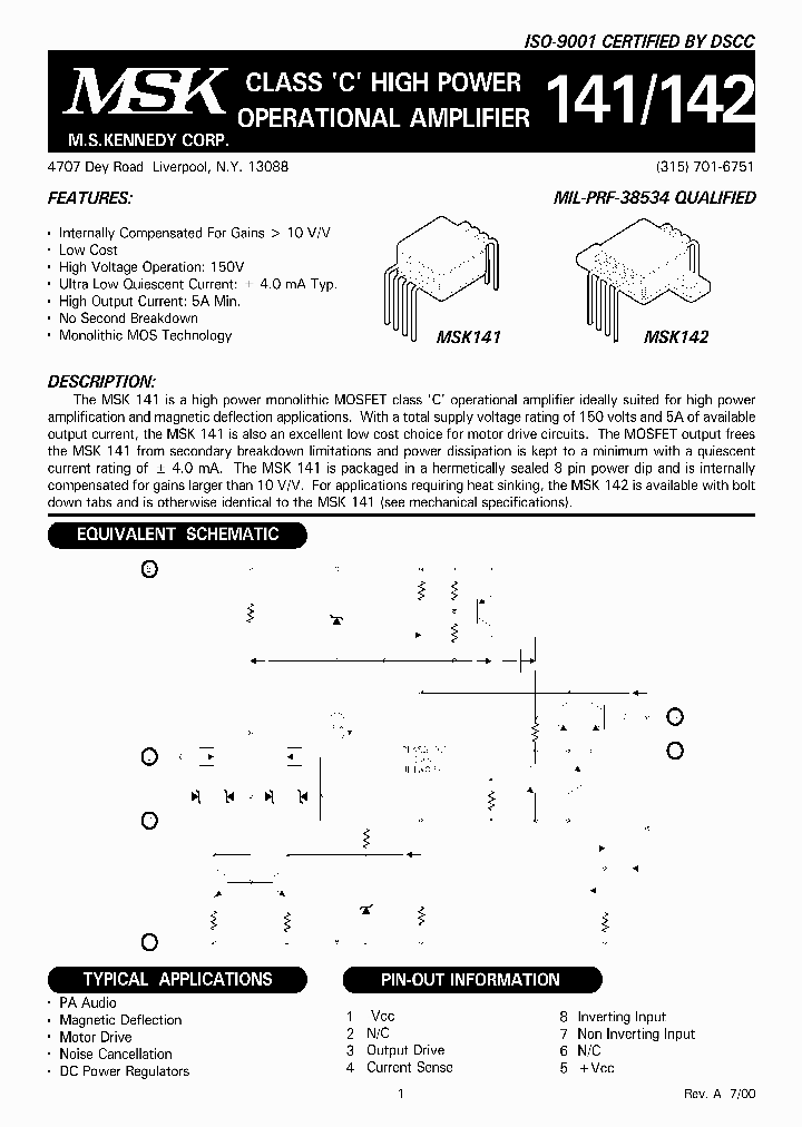 MSK141_934748.PDF Datasheet