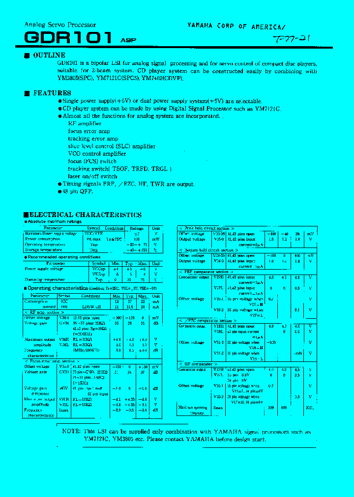 GDR101_1610068.PDF Datasheet