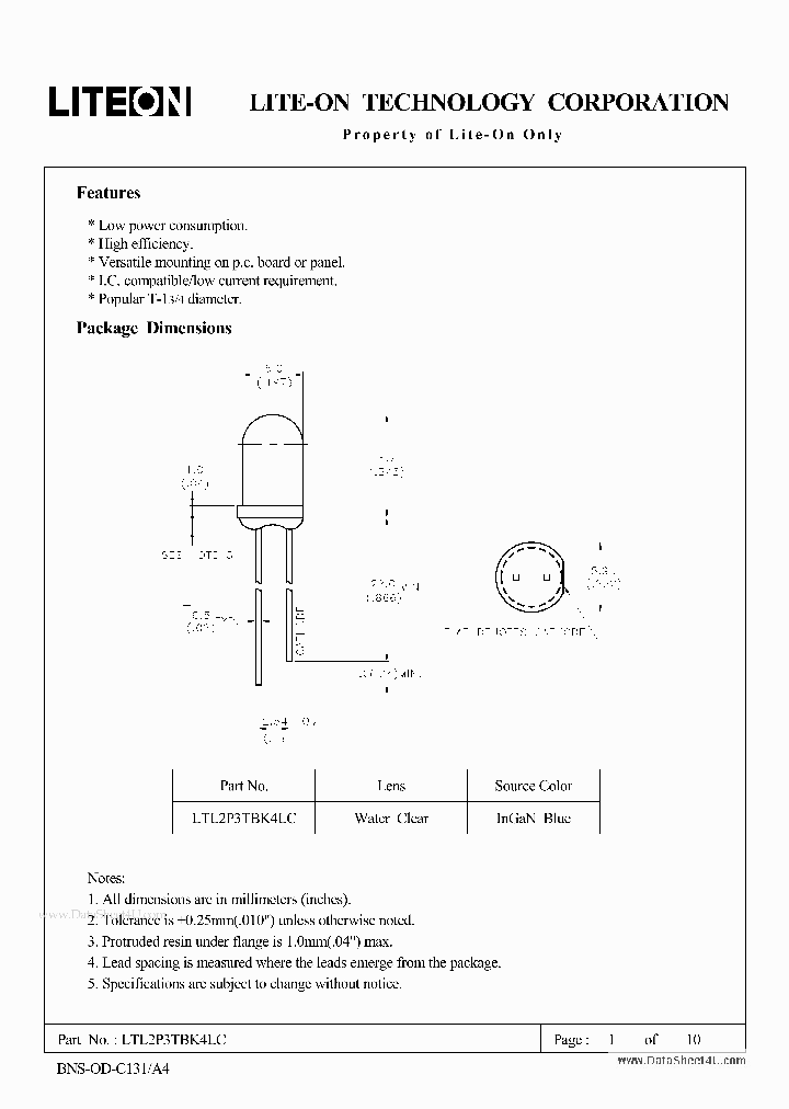 LTL2P3TBK4LC_1610981.PDF Datasheet