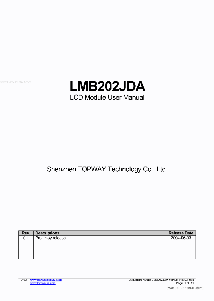 LMB202JDA_1634171.PDF Datasheet