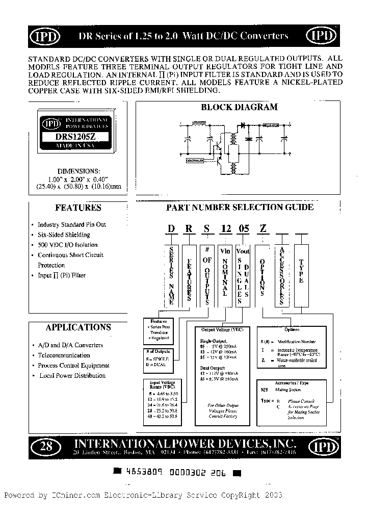 DRS505Z_1035146.PDF Datasheet