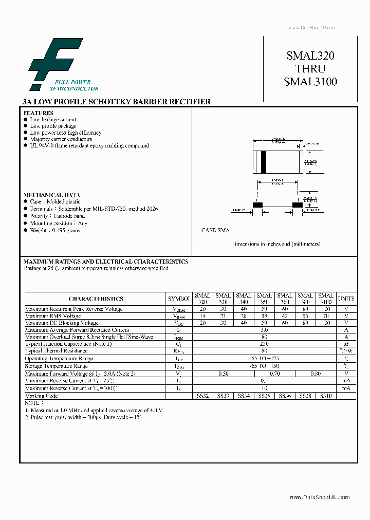 SMAL3100_1644056.PDF Datasheet