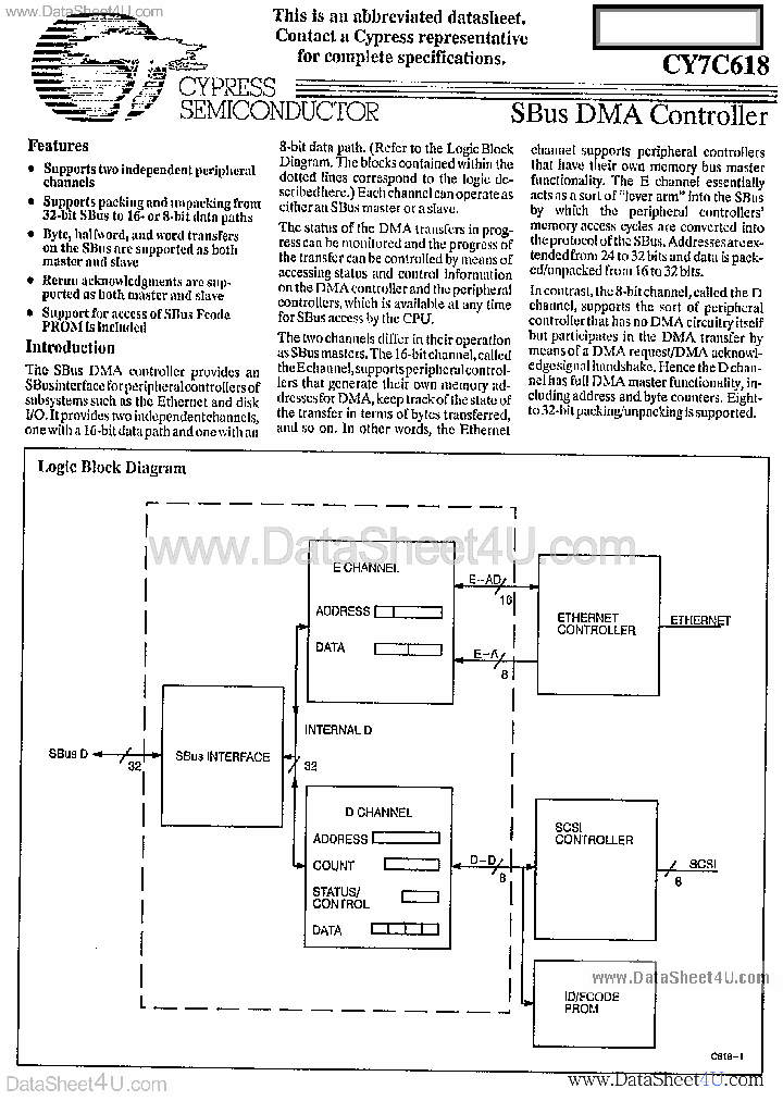 CY7C618_1638417.PDF Datasheet