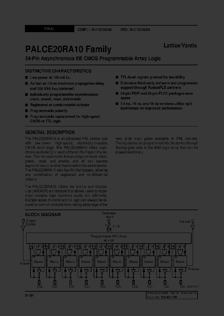 PALCE20RA10H-7JI_1055822.PDF Datasheet