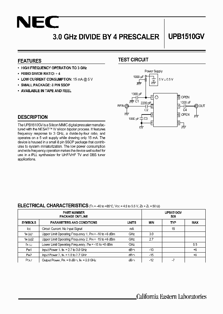 UPB1510GV-E1-A_1052616.PDF Datasheet