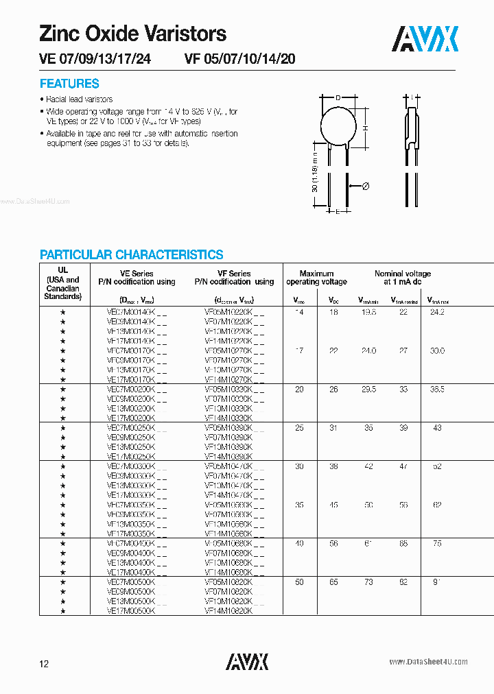 VF07_1644688.PDF Datasheet Download --- IC-ON-LINE