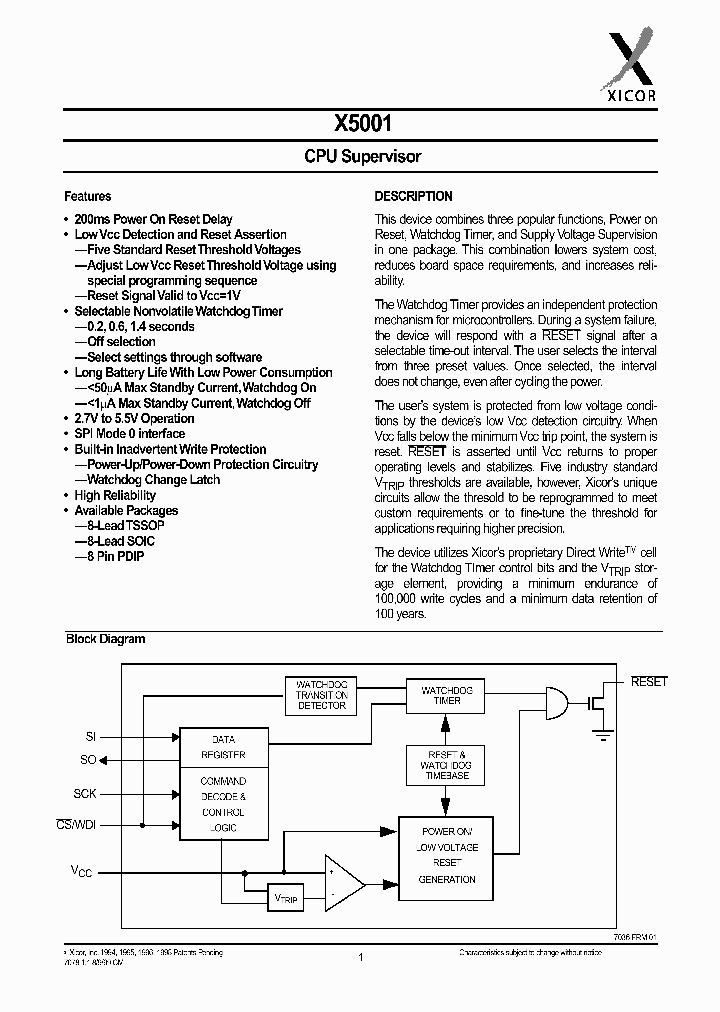 X5001V8_1067805.PDF Datasheet