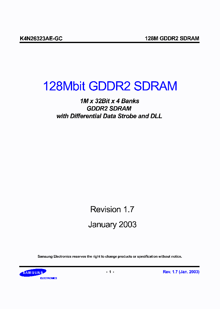 K4N26323AE-GC25_1073959.PDF Datasheet