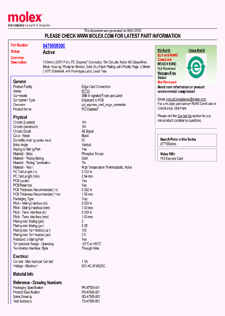 47505-9300_1656834.PDF Datasheet