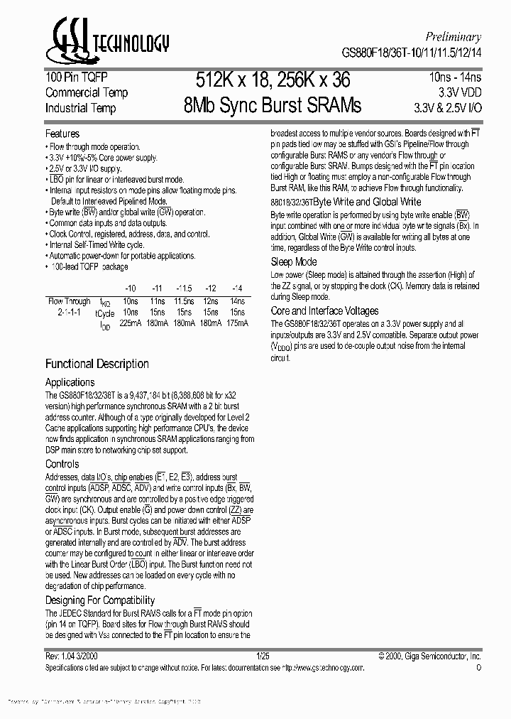 GS880F18_1086213.PDF Datasheet