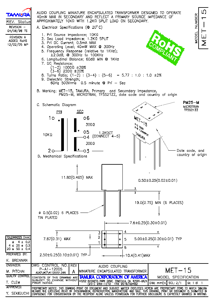 MET-15_1088745.PDF Datasheet