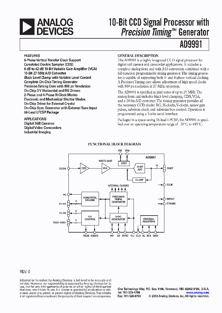 AD9991_1659924.PDF Datasheet