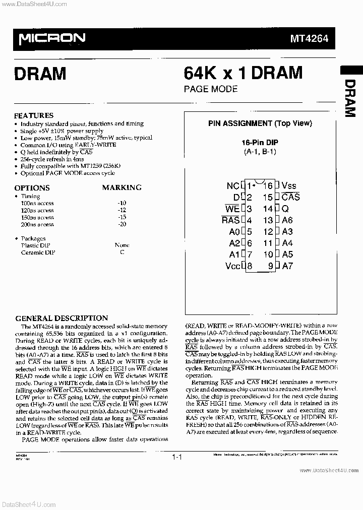 MT4264_1660669.PDF Datasheet Download --- IC-ON-LINE