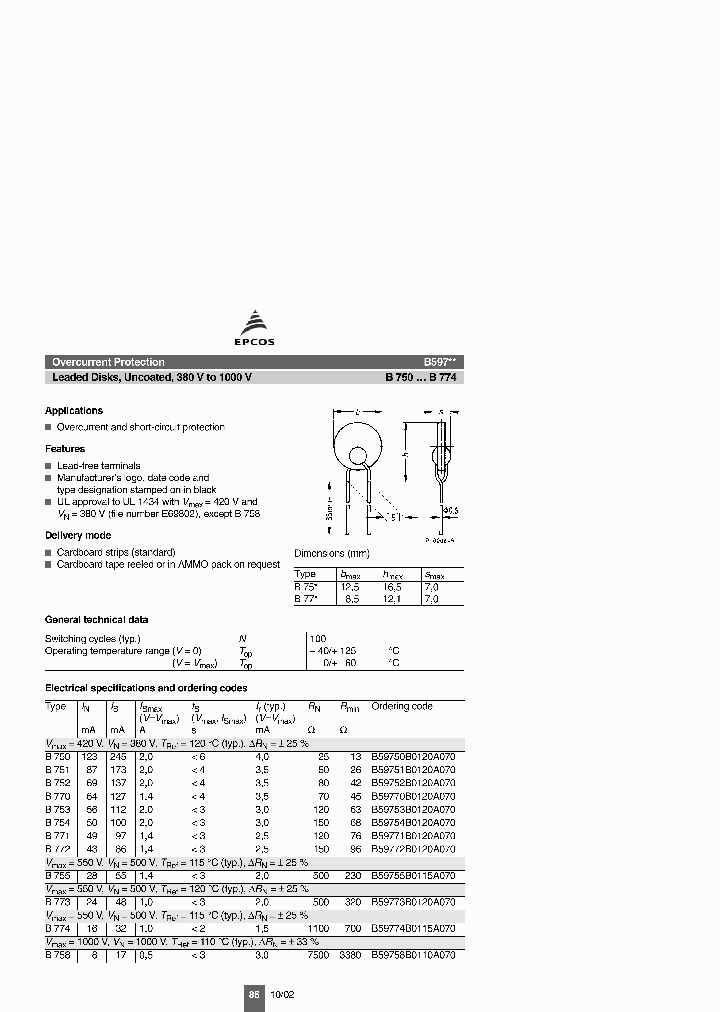 B597XXB_1095101.PDF Datasheet