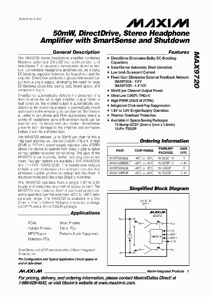 MAX9720_1108359.PDF Datasheet