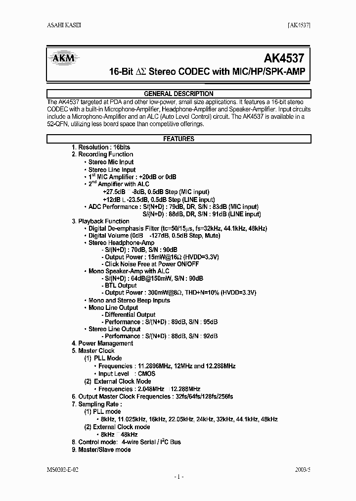 AK4537_1674434.PDF Datasheet