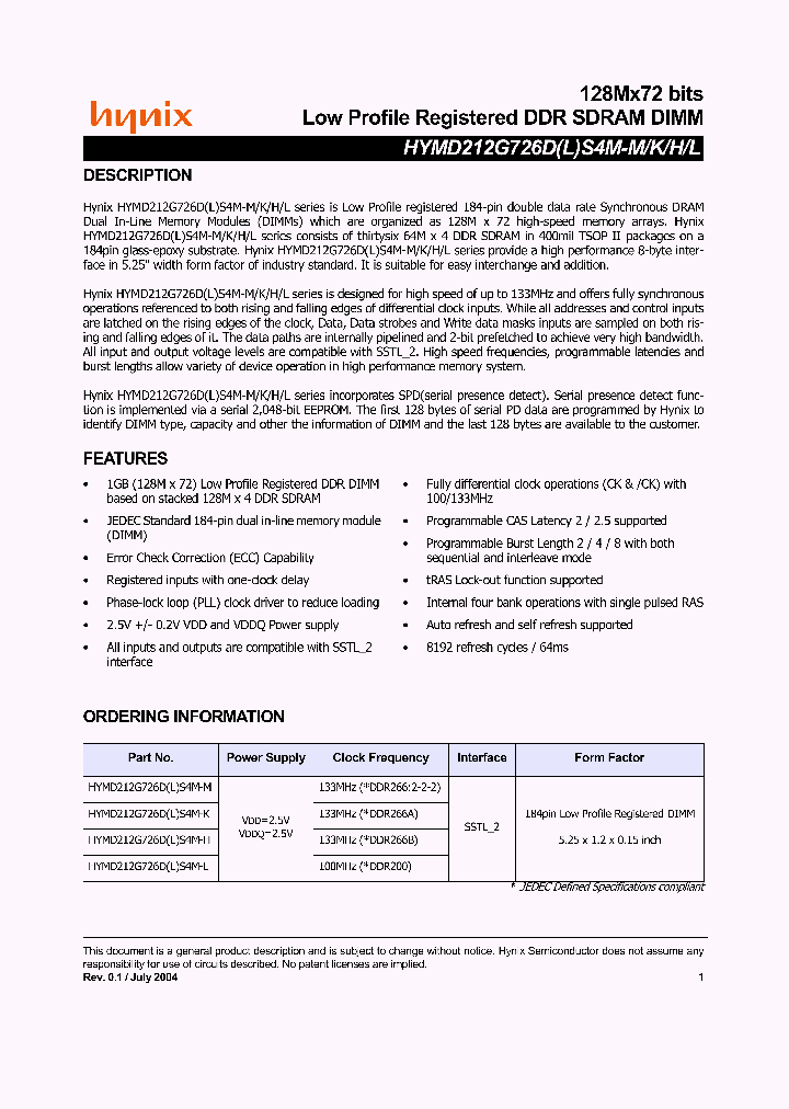 HYMD212G726DLS4M-K_1675883.PDF Datasheet