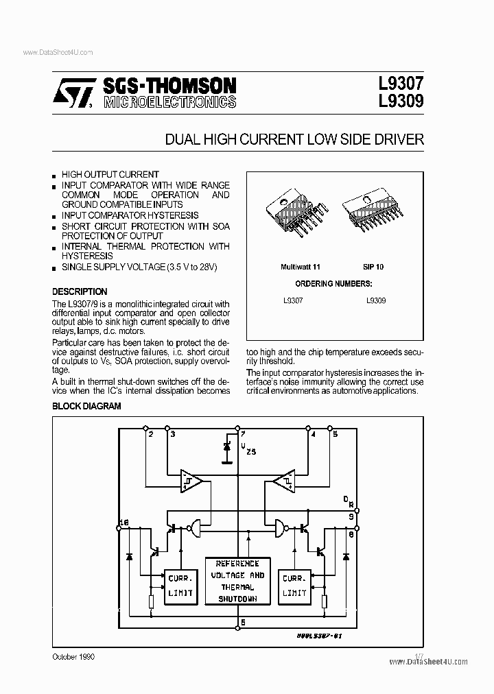 L9309_1673669.PDF Datasheet Download --- IC-ON-LINE