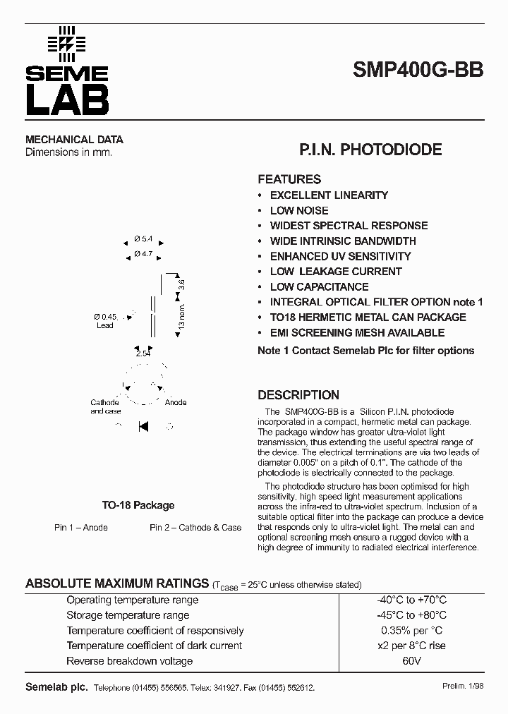 SMP400G-BB_1687172.PDF Datasheet