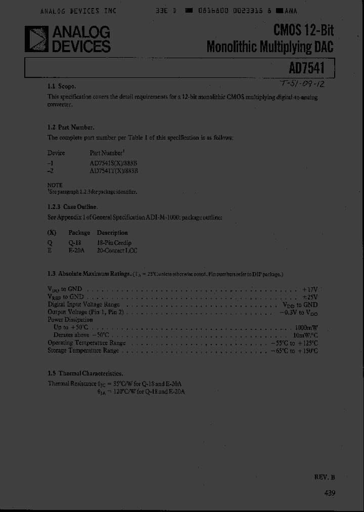 AD7541TE883B_1202147.PDF Datasheet
