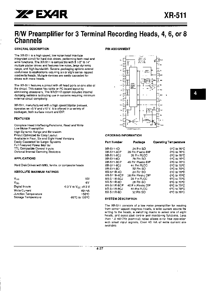 XR-511R-4D_1200612.PDF Datasheet