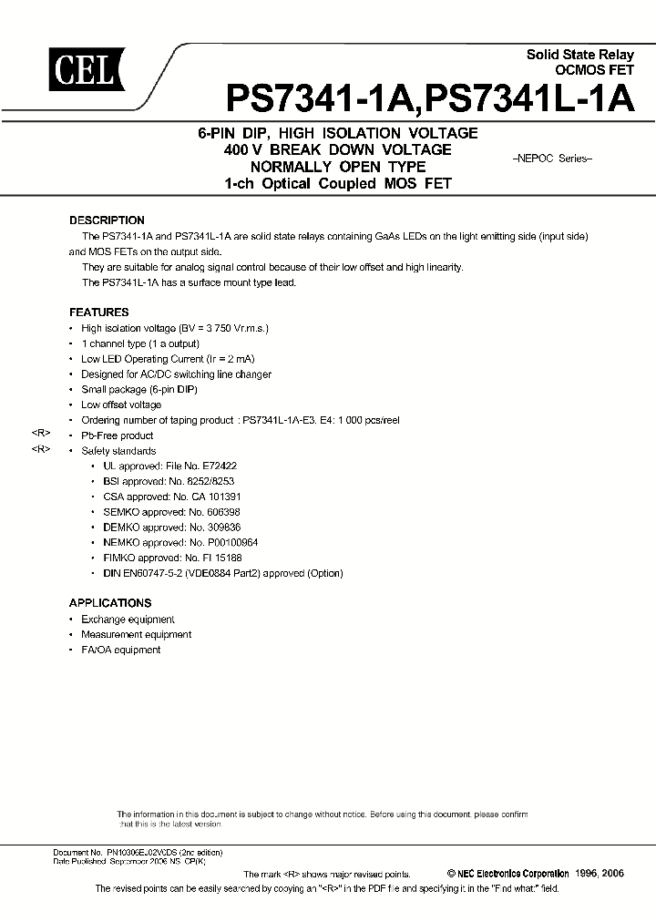 PS7341L-1A-E5-A_1188127.PDF Datasheet