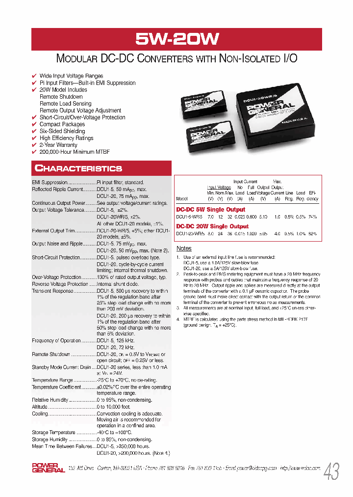 DCU1-20-WR5_1217182.PDF Datasheet