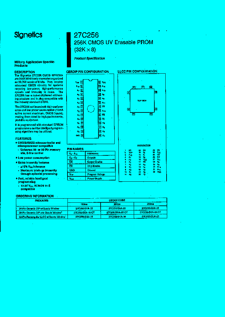 27C256_1708545.PDF Datasheet Download --- IC-ON-LINE