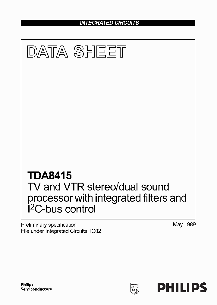 TDA8415_1712863.PDF Datasheet