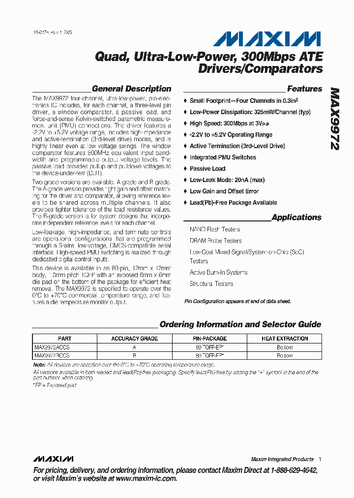 MAX9972BCCS_1717086.PDF Datasheet