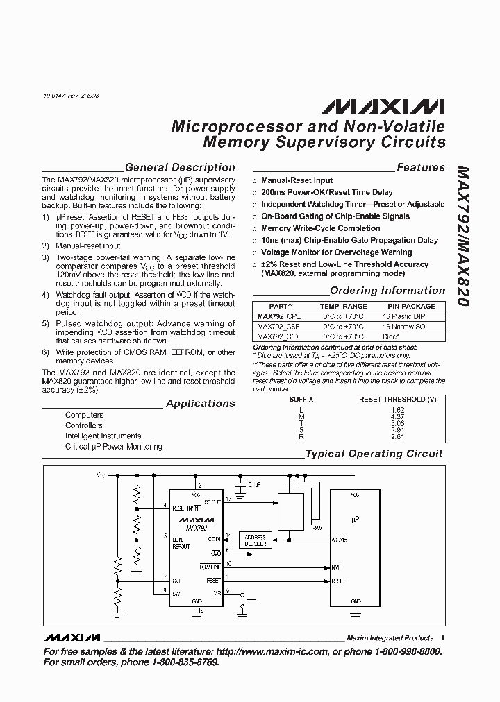 MAX792LCD_1340446.PDF Datasheet