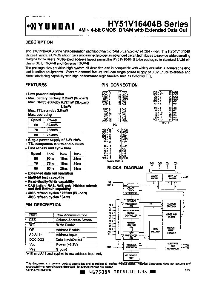 HY51V16404BR-60_1375550.PDF Datasheet