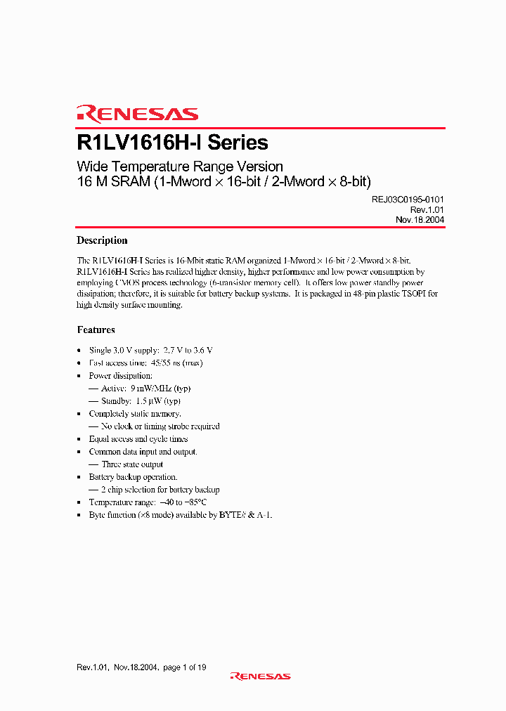 R1LV1616H-I_1372461.PDF Datasheet
