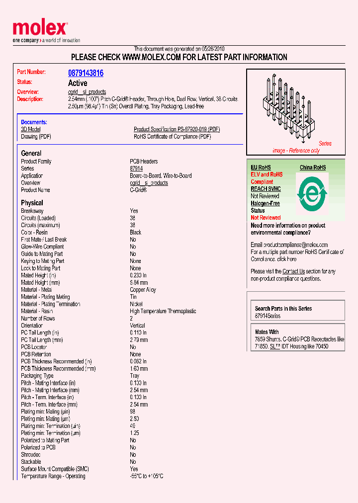 87914-3816_1730642.PDF Datasheet