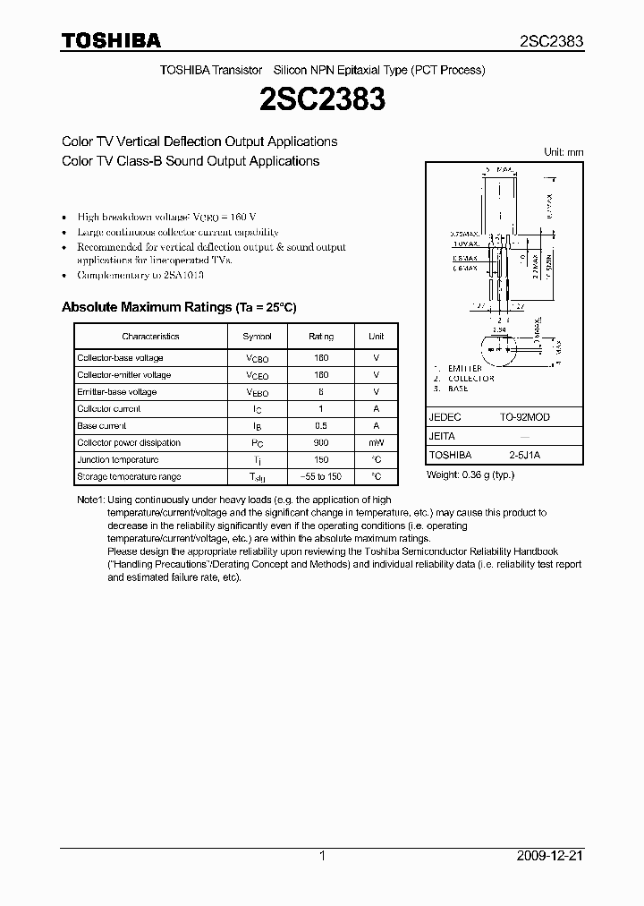 2SC2383-YTE6FM_1428886.PDF Datasheet