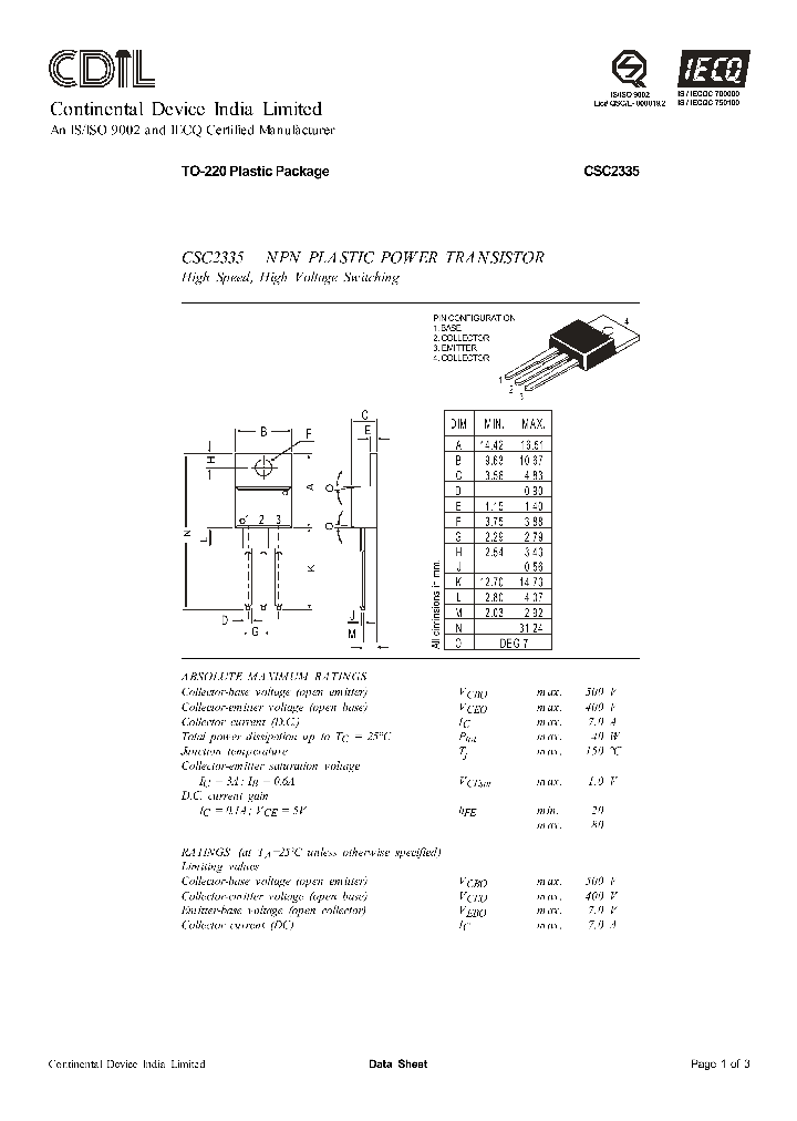 CSC2335Y_1431990.PDF Datasheet