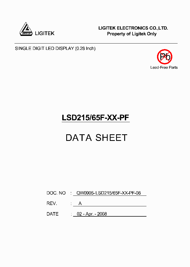 LSD215-65F-XX-PF_1733220.PDF Datasheet