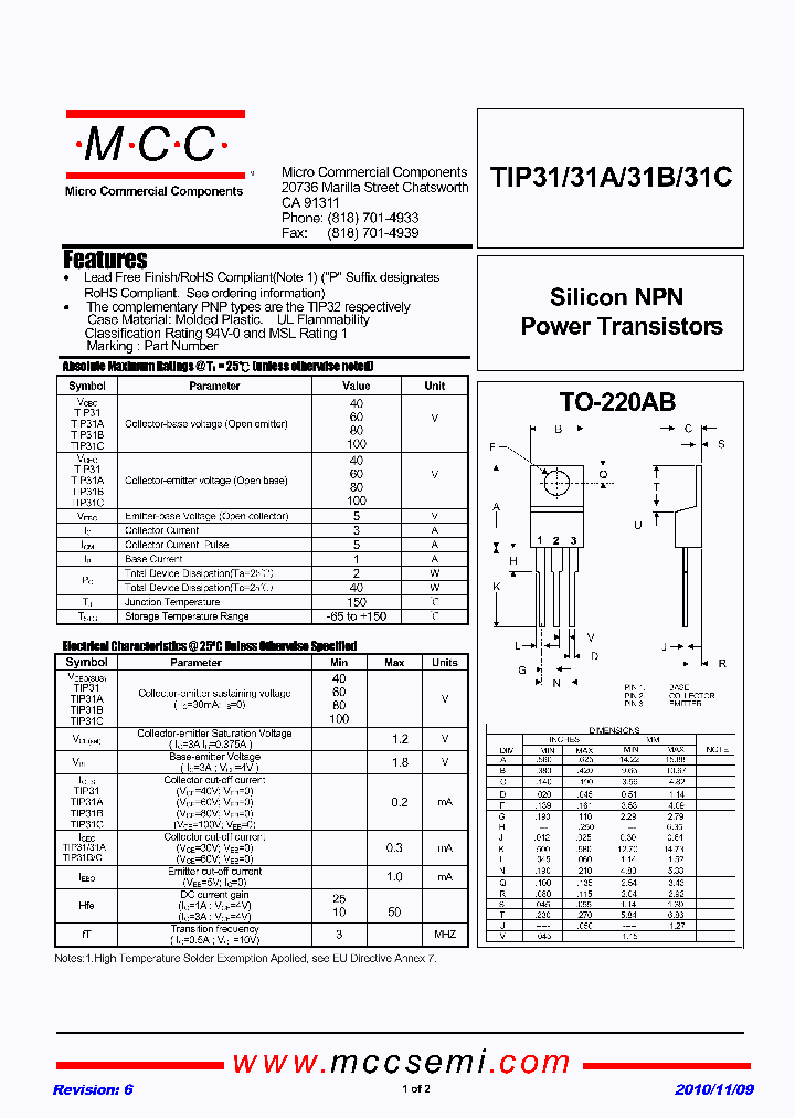 TIP31-B_1442157.PDF Datasheet