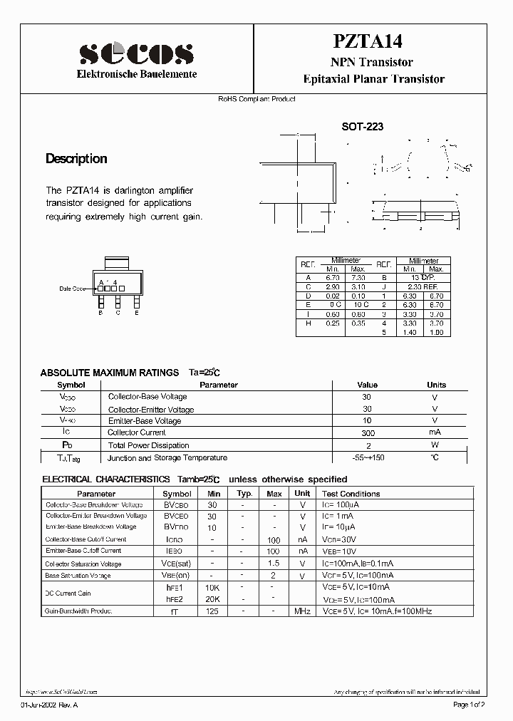 PZTA14_1744183.PDF Datasheet