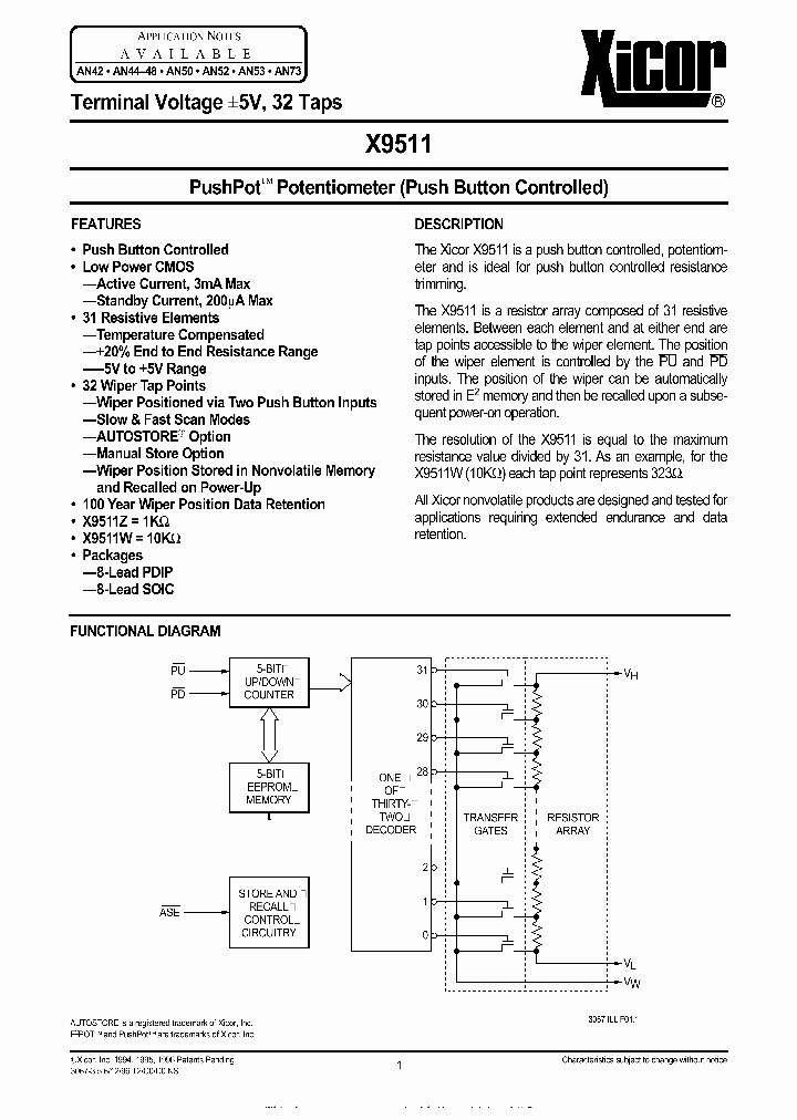 X9511_1461487.PDF Datasheet