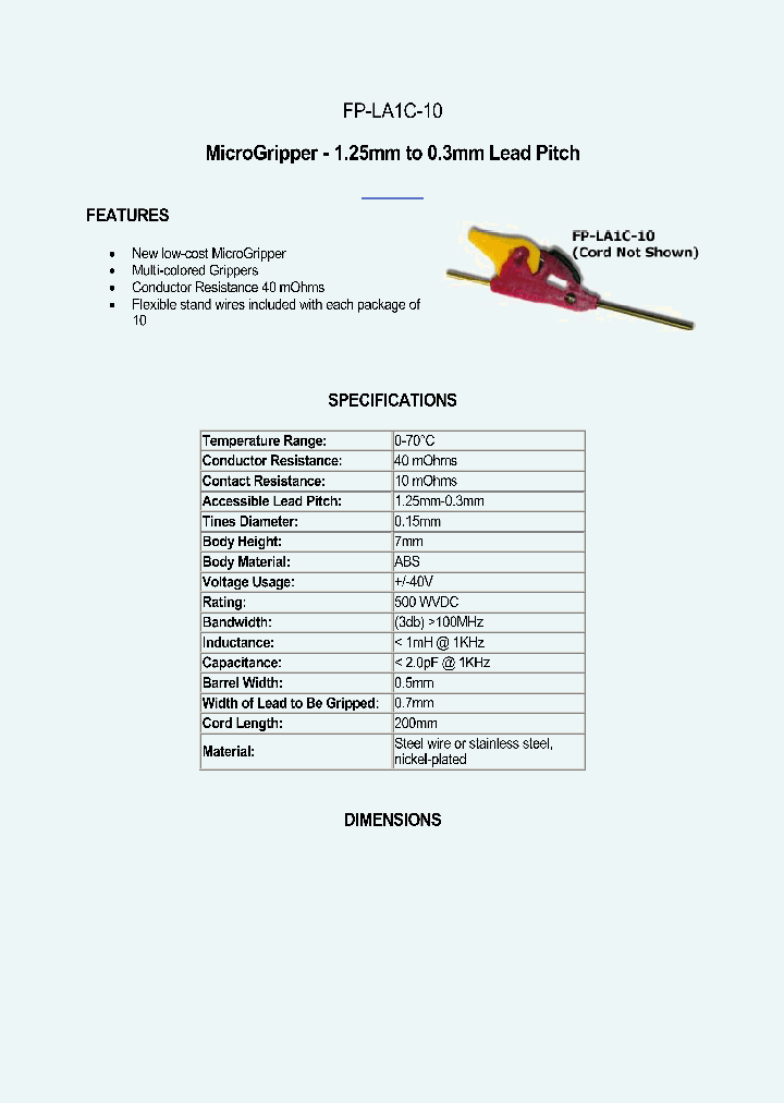 FP-LA1C-10_1763277.PDF Datasheet