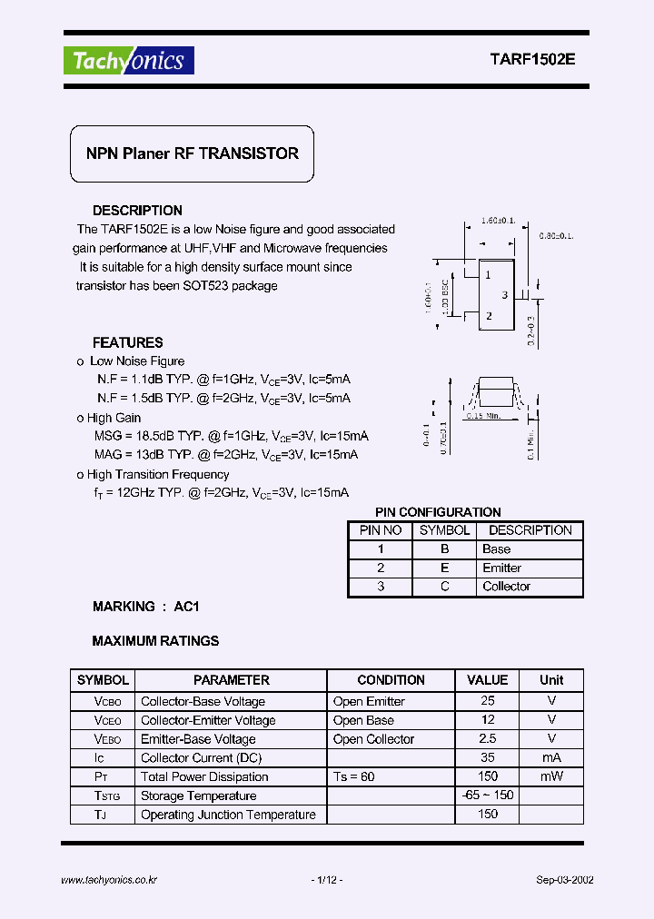 TARF1502E_1765804.PDF Datasheet