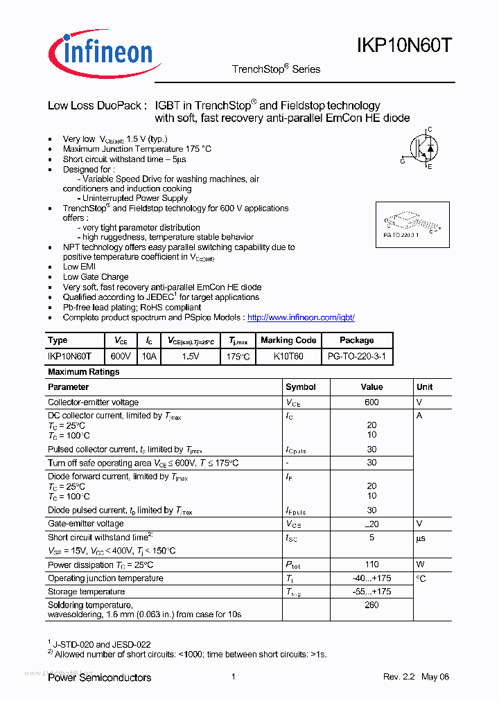 K10T60_1769341.PDF Datasheet Download --- IC-ON-LINE