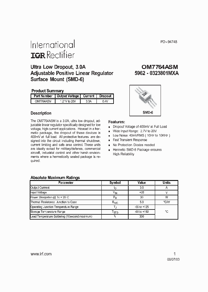 OM7764ASM_1781462.PDF Datasheet