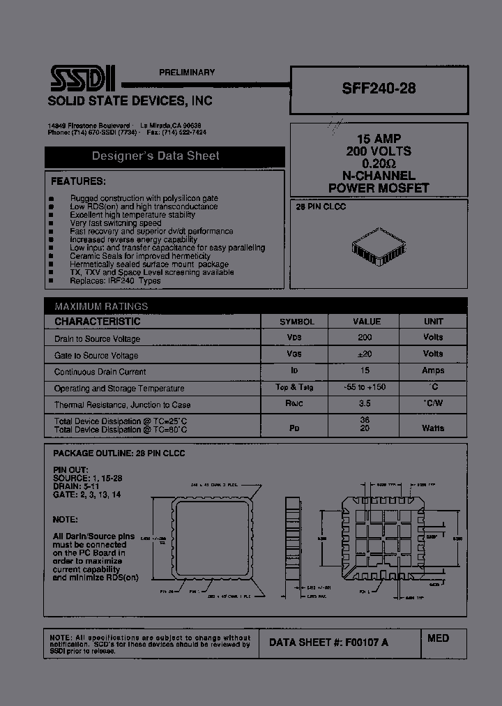 SFF240-28_1520582.PDF Datasheet